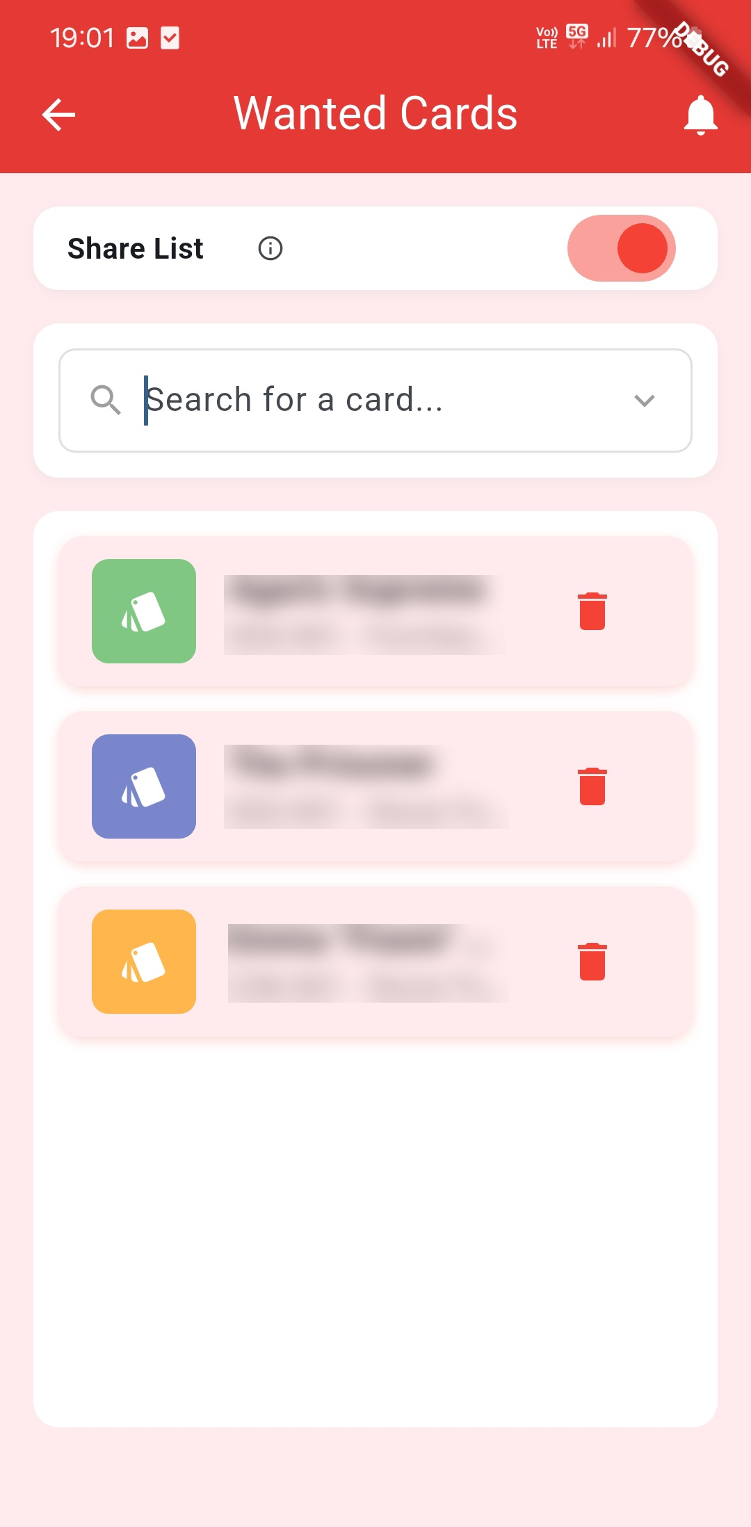 Screenshot 5: Wanted List Notifications